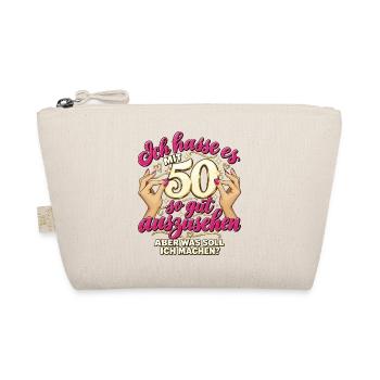 Titel Mit 50 so gut aussehen – Lustiger 50. Geburt - Bio-Täschchen - Natur - Vorne