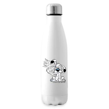 Asterix & Obelix Idefix Klopft Toc Toc Toc - Isolierflasche - Weiß - Rechts