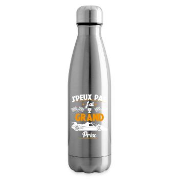 Je peux pas j'ai Grand Prix - Bouteille isotherme - argent clair - Droite