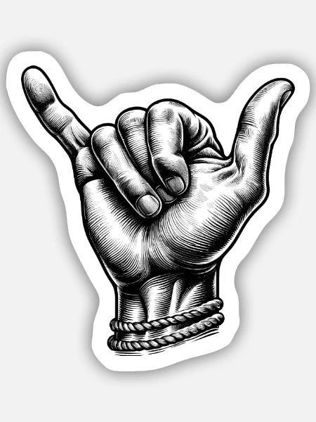 - Sticker size S (10 x 10 cm) - white matte