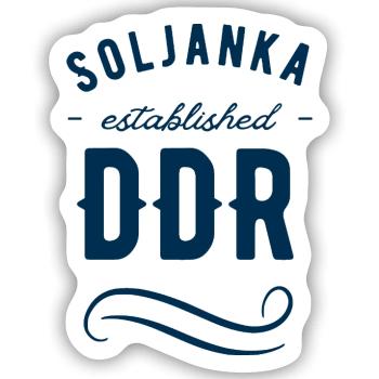 Soljanka DDR Legacy - Sticker Größe S (10 x 10 cm) - Mattweiß - Vorne
