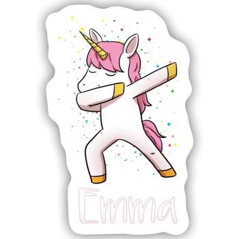 Emma - Sticker Größe S (10 x 10 cm) - Mattweiß - Vorne