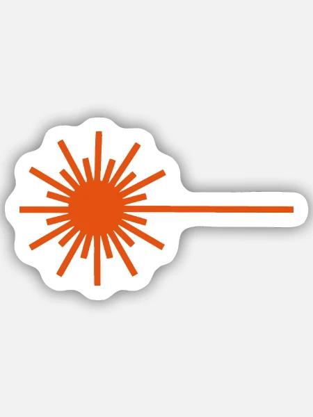 Laser Klassenzeichen - Sticker Größe S (10 x 10 cm) - Mattweiß