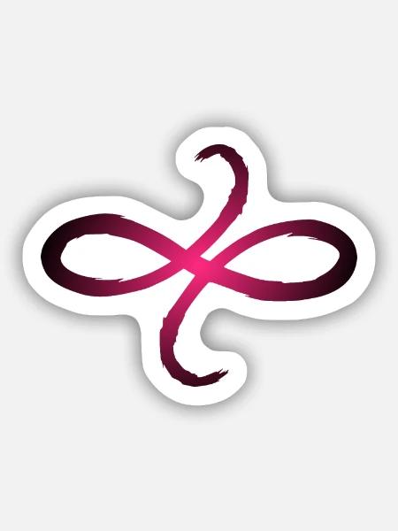Keltische Symbole Freundschaft Symbol - Sticker Größe S (10 x 10 cm) - Mattweiß