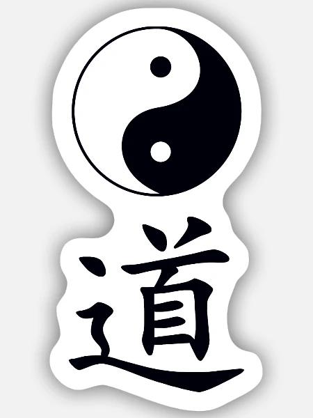 tao dao - Sticker Größe S (10 x 10 cm) - Mattweiß