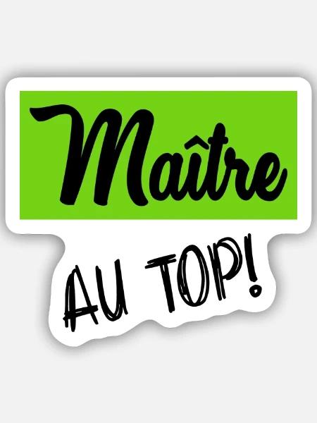 MEISTER - Sticker Größe S (10 x 10 cm) - Mattweiß