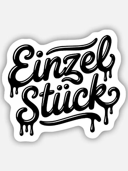 Einzelstück - Sticker Größe S (10 x 10 cm) - Mattweiß