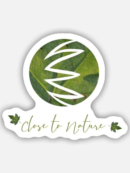 naturverbunden Naturliebhaber Natur - Sticker Größe S (10 x 10 cm) - Mattweiß