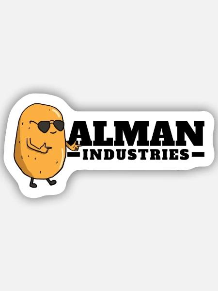 Coole Kartoffel - Sticker Größe S (10 x 10 cm) - Mattweiß