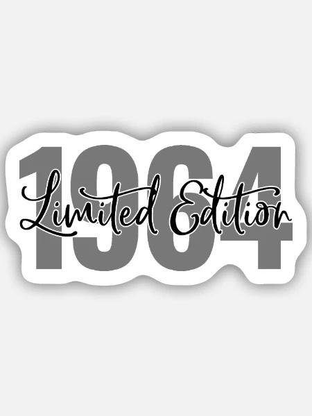 Limited Edition 1964 - Sticker Größe S (10 x 10 cm) - Mattweiß