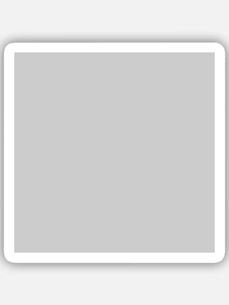 Quatrat in Grau - Sticker Größe S (10 x 10 cm) - Mattweiß