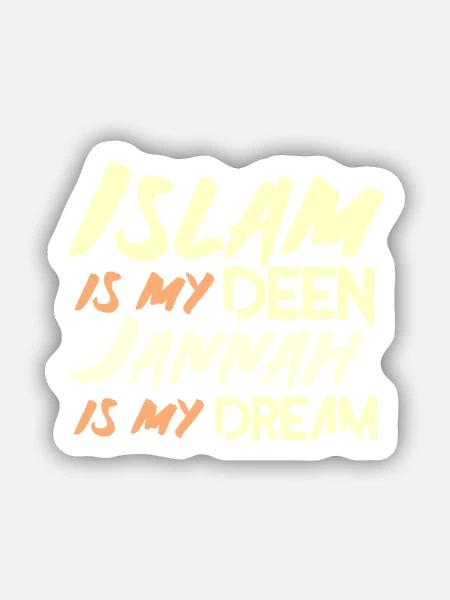 Islam Geschenk - Sticker Größe S (10 x 10 cm) - Mattweiß