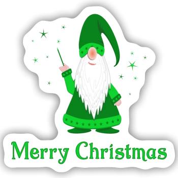 merry christmas - Sticker Größe S (10 x 10 cm) - Mattweiß - Vorne