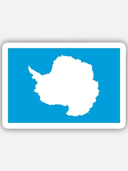Antarktis - Sticker Größe S (10 x 10 cm) - Mattweiß