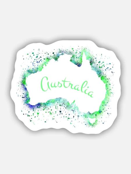 Australien - Sticker Größe S (10 x 10 cm) - Mattweiß