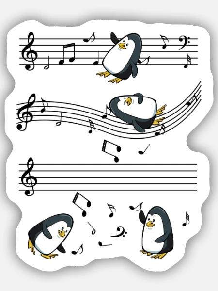 penguin - Sticker size S (10 x 10 cm) - white matte