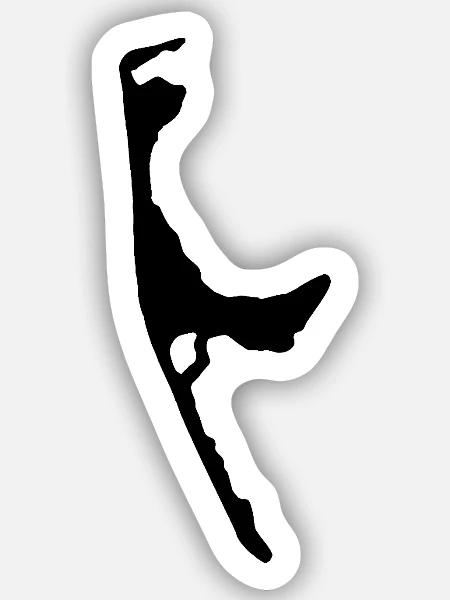 insel sylt - Sticker Größe S (10 x 10 cm) - Mattweiß