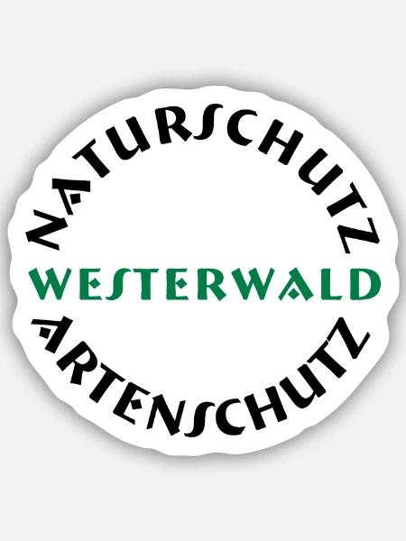 naturschutz westerwald - Sticker Größe S (10 x 10 cm) - Mattweiß