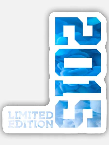 11. GEBURTSTAG LIMITED EDITION 2015 - Sticker Größe S (10 x 10 cm) - Mattweiß