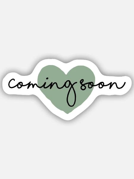 Coming soon - Babyankündigung - Sticker Größe S (10 x 10 cm) - Mattweiß