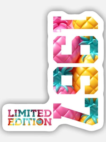 59. GEBURTSTAG LIMITED EDITION 1967 - Sticker Größe S (10 x 10 cm) - Mattweiß