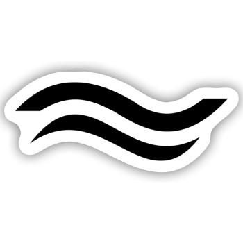 Finn Dinghy Klassenzeichen - Sticker Größe S (10 x 10 cm) - Mattweiß - Vorne