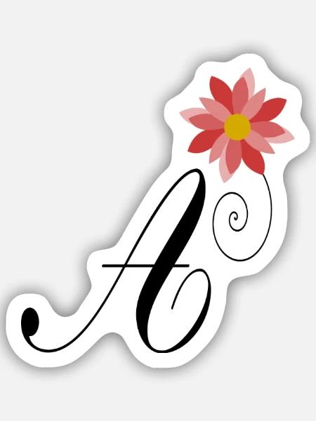 A. ALPHABET. LIEBE - Sticker Größe S (10 x 10 cm) - Mattweiß