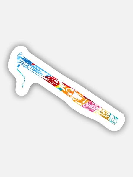 Jubelnder Fagottist Kammermusik - Sticker Größe S (10 x 10 cm) - Mattweiß