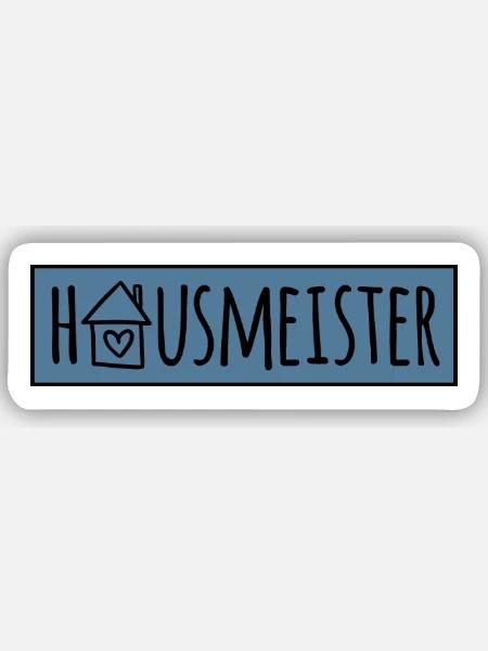 Hausmeister - Sticker Größe S (10 x 10 cm) - Mattweiß