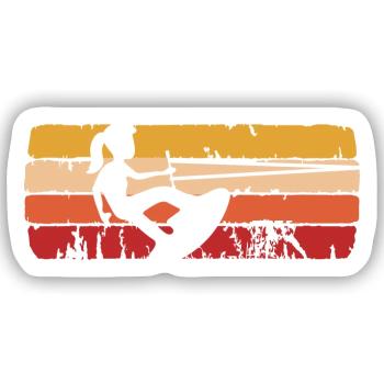 T-Shirt I Kitesurf und du - Sticker Größe S (10 x 10 cm) - Mattweiß - Vorne
