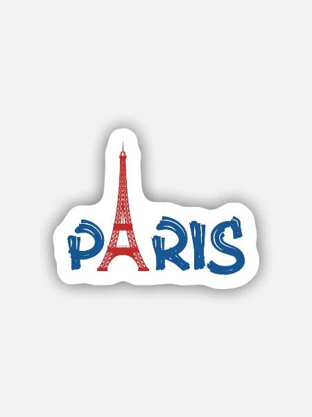 PARIS - Sticker Größe S (10 x 10 cm) - Mattweiß