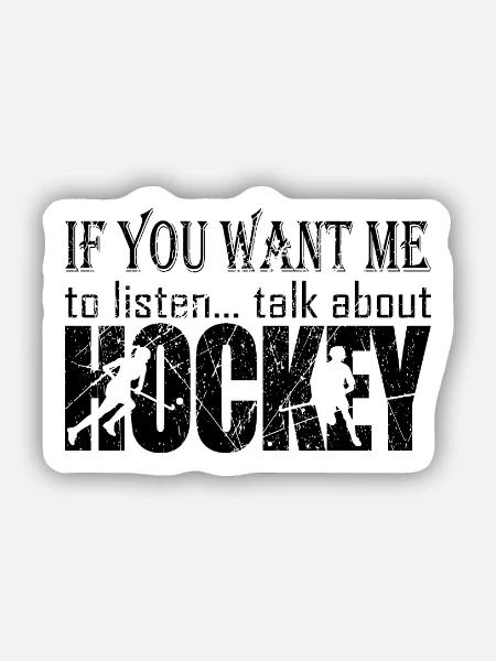Feldhockey Hockey Girl Geschenk Field Hockey - Sticker Größe S (10 x 10 cm) - Mattweiß
