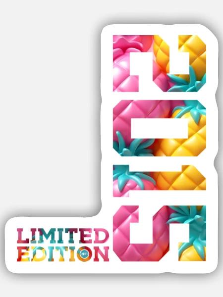 11. GEBURTSTAG LIMITED EDITION 2015 - Sticker Größe S (10 x 10 cm) - Mattweiß