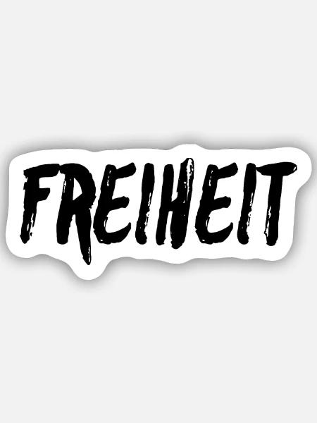 Freiheit - Sticker Größe S (10 x 10 cm) - Mattweiß