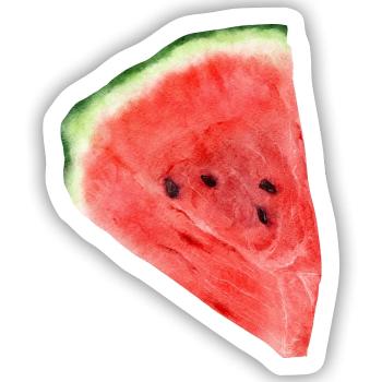 Wassermelone - Sticker Größe S (10 x 10 cm) - Mattweiß - Vorne