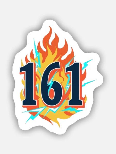 161 - Sticker Größe S (10 x 10 cm) - Mattweiß