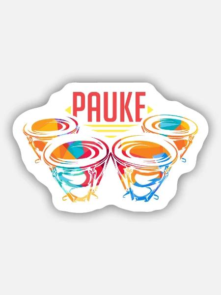 Donnernde Pauke Orchesterklang - Sticker Größe S (10 x 10 cm) - Mattweiß