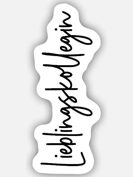 - Sticker Größe S (10 x 10 cm) - Mattweiß
