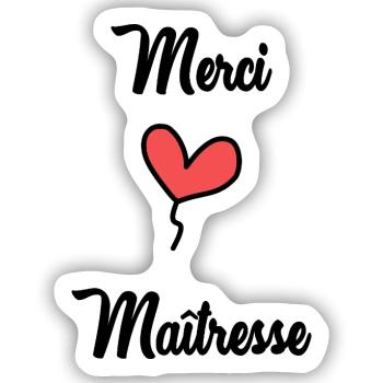 Geliebte - Sticker Größe S (10 x 10 cm) - Mattweiß - Vorne