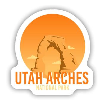 Utah Nationalpark - Sticker Größe S (10 x 10 cm) - Mattweiß - Vorne