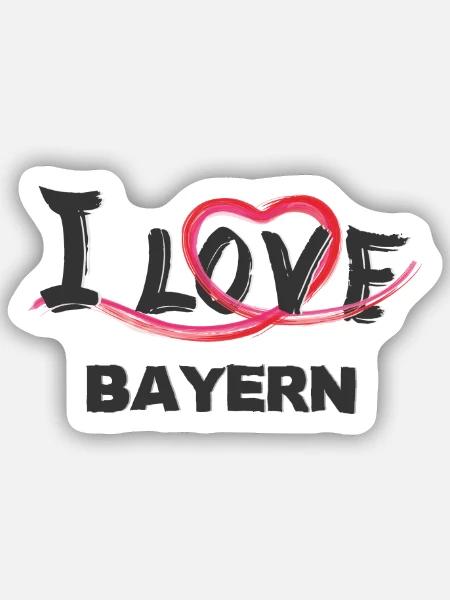 Bayern - Sticker Größe S (10 x 10 cm) - Mattweiß