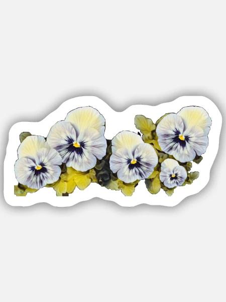 Gedanken - Sticker Größe S (10 x 10 cm) - Mattweiß