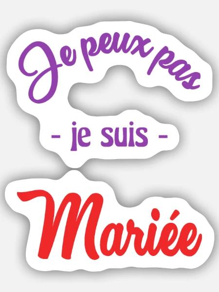 - Sticker taille S (10 x 10 cm) - blanc mat