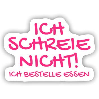 Baby Babysprüche - Sticker Größe S (10 x 10 cm) - Mattweiß - Vorne