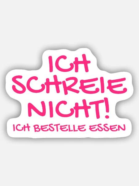 Baby Babysprüche - Sticker Größe S (10 x 10 cm) - Mattweiß