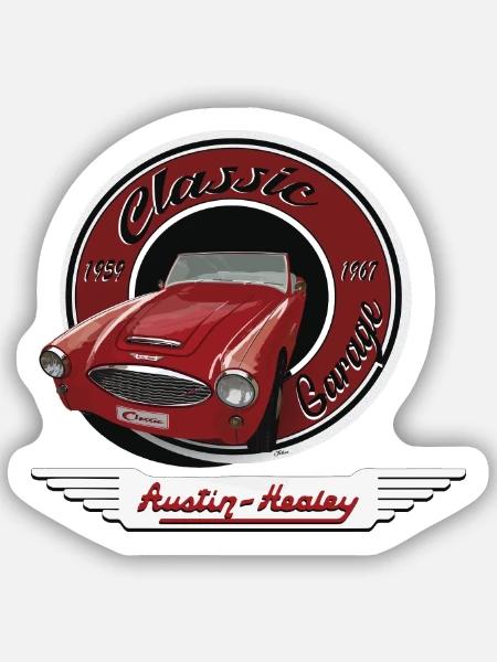 Oldtimer - Sticker Größe S (10 x 10 cm) - Mattweiß