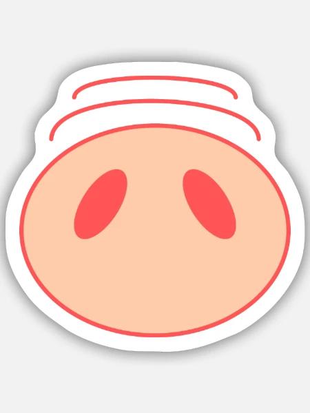 SCHWEIN. HUMOR - Sticker Größe S (10 x 10 cm) - Mattweiß