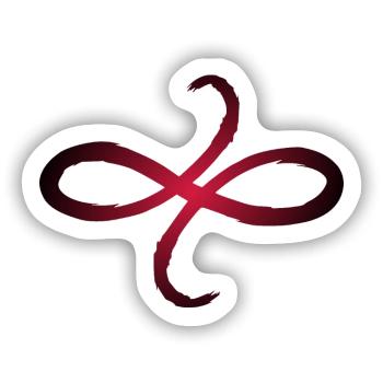 Keltische Symbole Freundschaft - Sticker Größe S (10 x 10 cm) - Mattweiß - Vorne