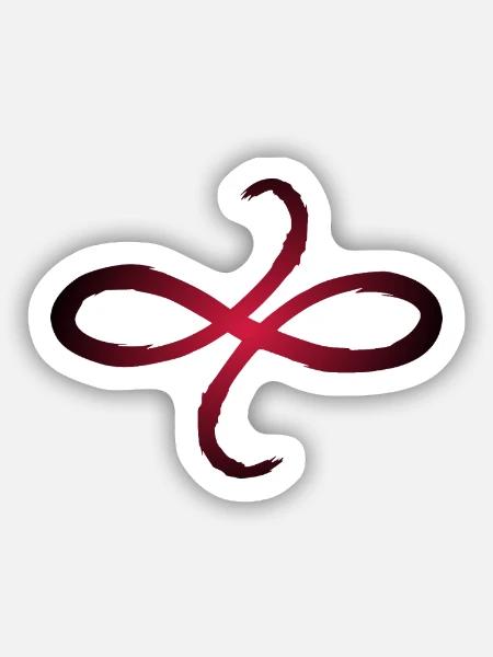 Keltische Symbole Freundschaft - Sticker Größe S (10 x 10 cm) - Mattweiß