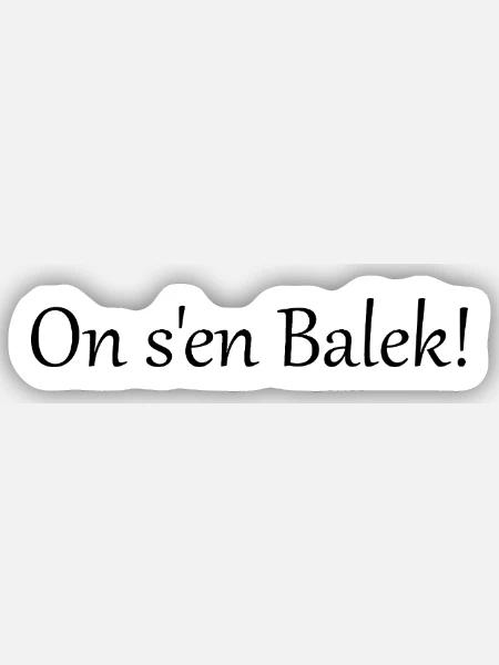  - Sticker taille S (10 x 10 cm) - blanc mat